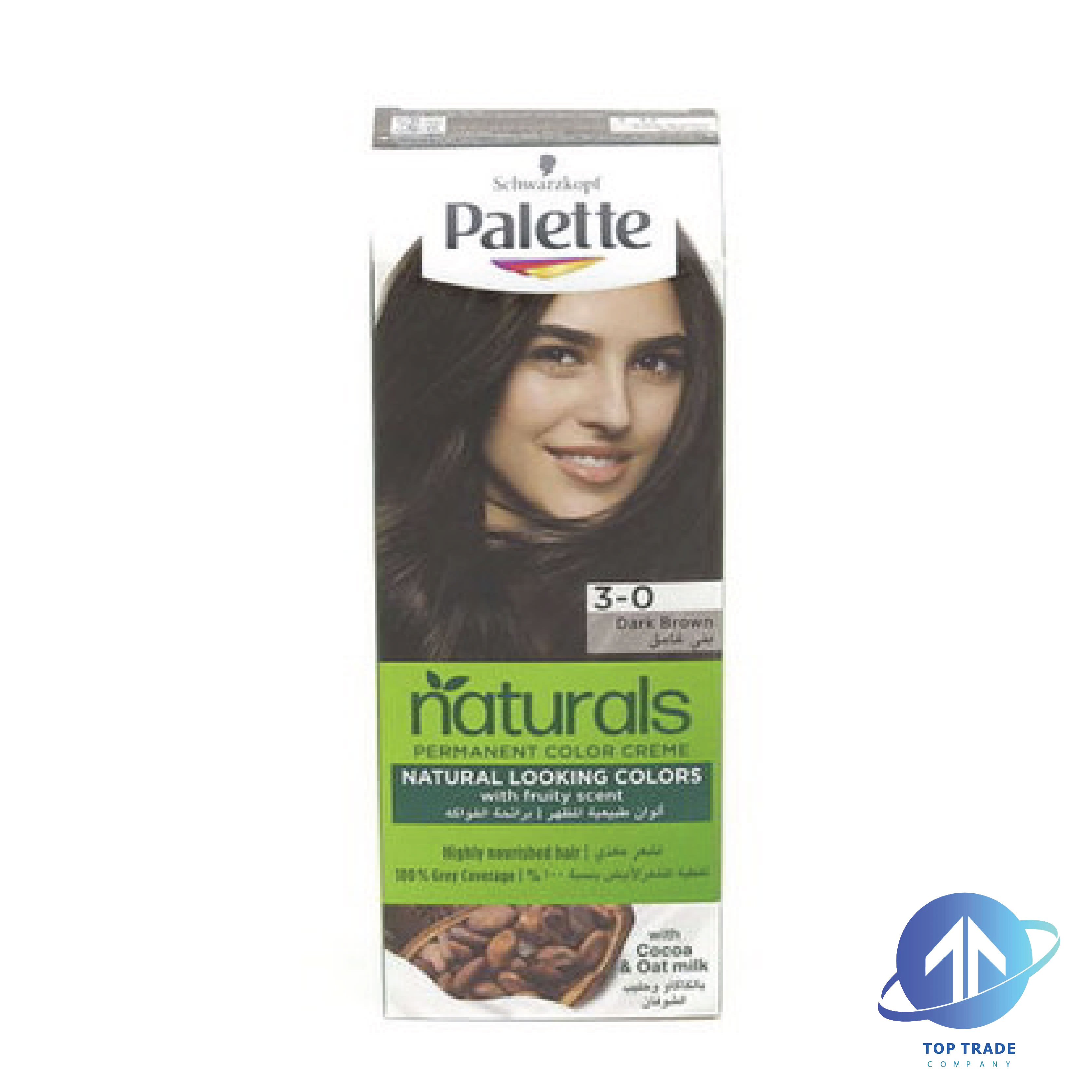 Palette hair coloring with argon oil hair color 3-0 dark brown